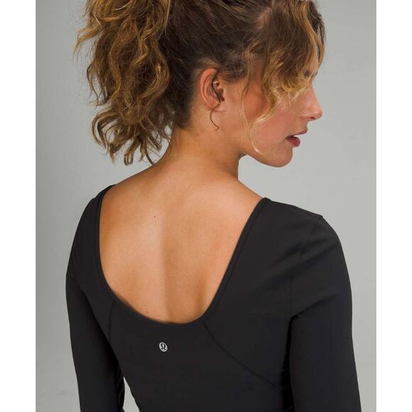 (10) $78 Lululemon Align Long Sleeve Shirt Black - Picture 4 of 7